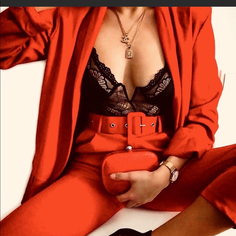 Zara high waisted belted pants bloggers favorit M